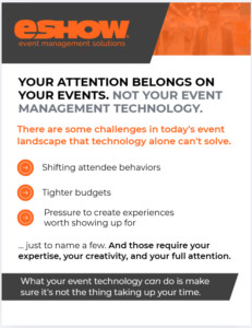 Image of cover page of "Your attention belongs on your events" download.